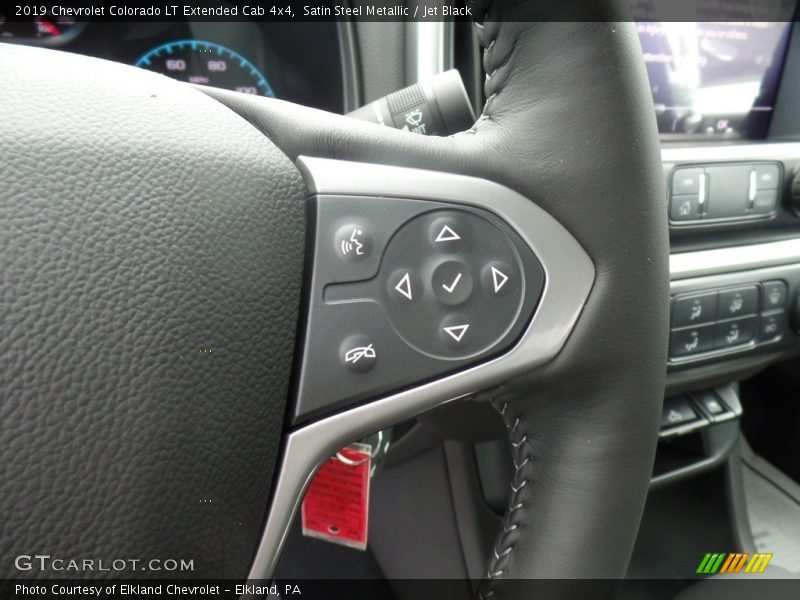 Satin Steel Metallic / Jet Black 2019 Chevrolet Colorado LT Extended Cab 4x4