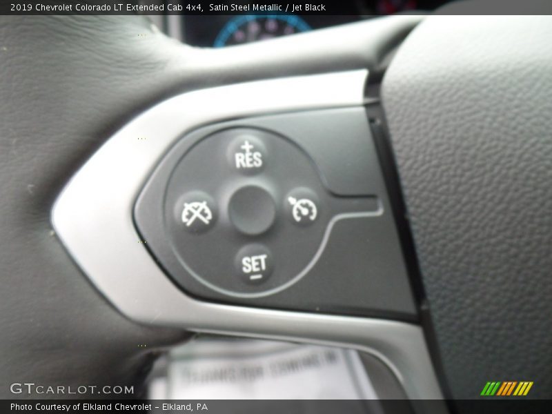 Satin Steel Metallic / Jet Black 2019 Chevrolet Colorado LT Extended Cab 4x4