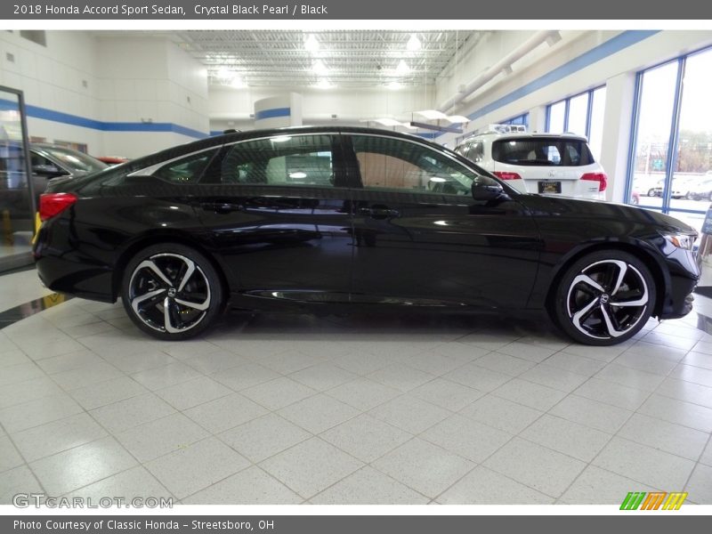 Crystal Black Pearl / Black 2018 Honda Accord Sport Sedan