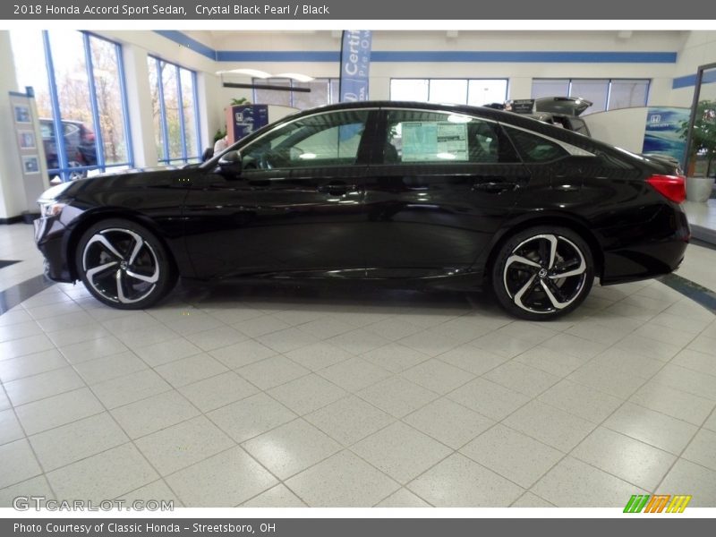 Crystal Black Pearl / Black 2018 Honda Accord Sport Sedan