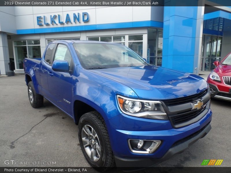 Kinetic Blue Metallic / Jet Black/Dark Ash 2019 Chevrolet Colorado Z71 Extended Cab 4x4
