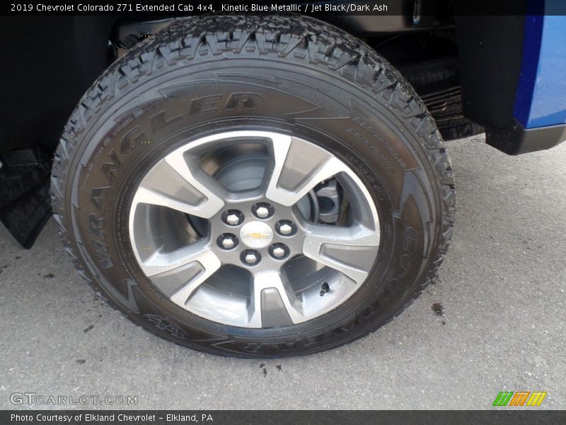 Kinetic Blue Metallic / Jet Black/Dark Ash 2019 Chevrolet Colorado Z71 Extended Cab 4x4