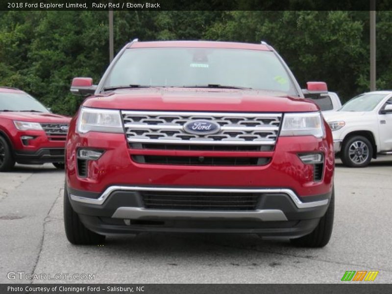 Ruby Red / Ebony Black 2018 Ford Explorer Limited