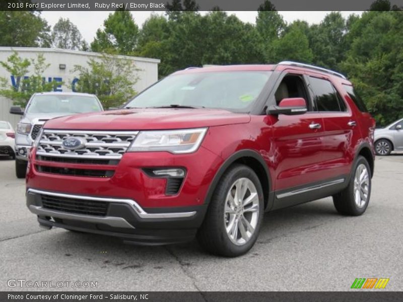 Front 3/4 View of 2018 Explorer Limited