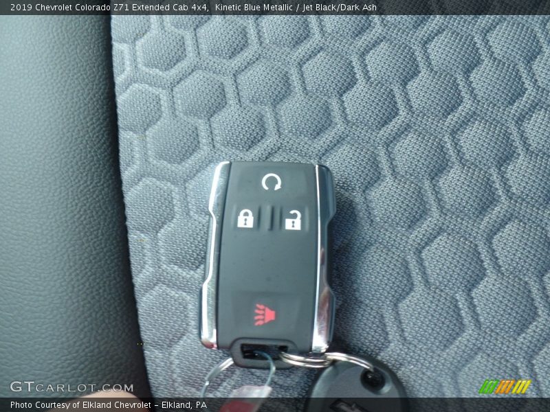 Kinetic Blue Metallic / Jet Black/Dark Ash 2019 Chevrolet Colorado Z71 Extended Cab 4x4