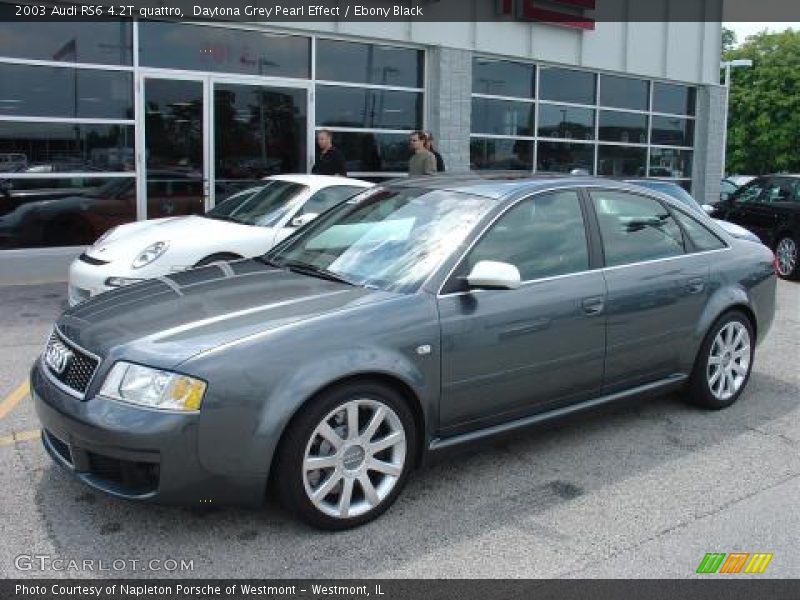 Daytona Grey Pearl Effect / Ebony Black 2003 Audi RS6 4.2T quattro