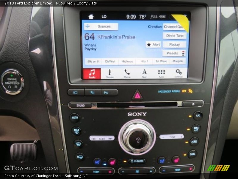 Controls of 2018 Explorer Limited