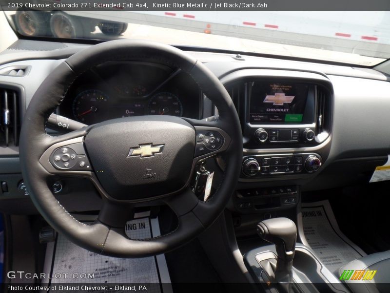 Kinetic Blue Metallic / Jet Black/Dark Ash 2019 Chevrolet Colorado Z71 Extended Cab 4x4