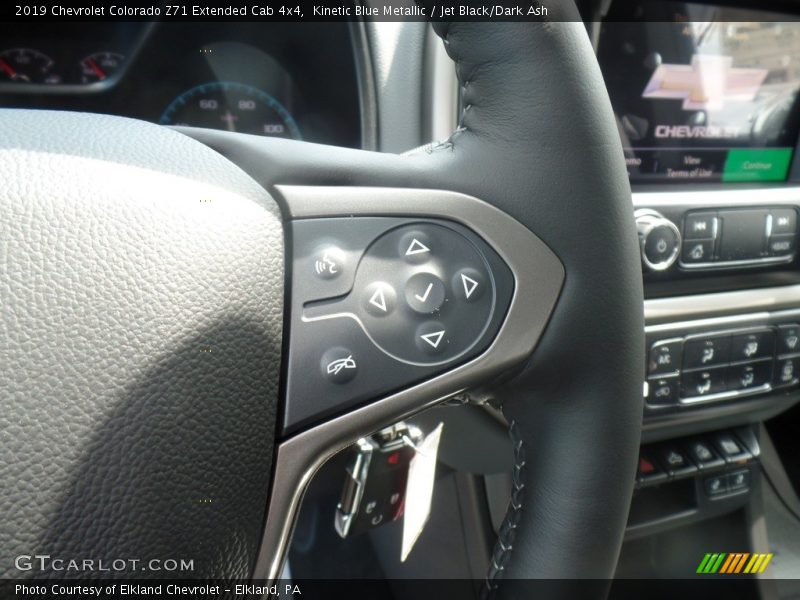 Kinetic Blue Metallic / Jet Black/Dark Ash 2019 Chevrolet Colorado Z71 Extended Cab 4x4