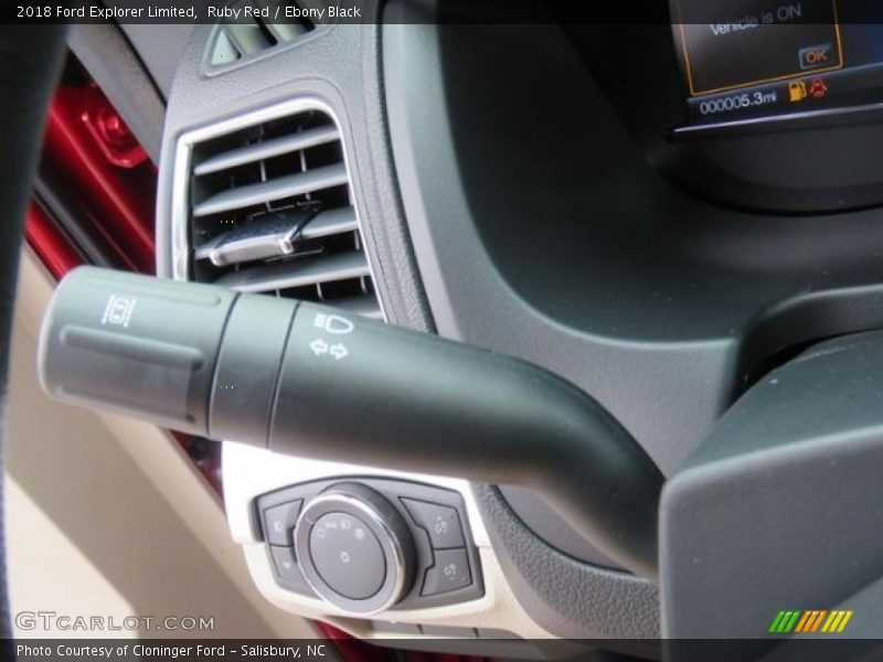 Controls of 2018 Explorer Limited