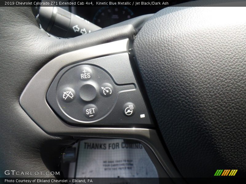 Kinetic Blue Metallic / Jet Black/Dark Ash 2019 Chevrolet Colorado Z71 Extended Cab 4x4