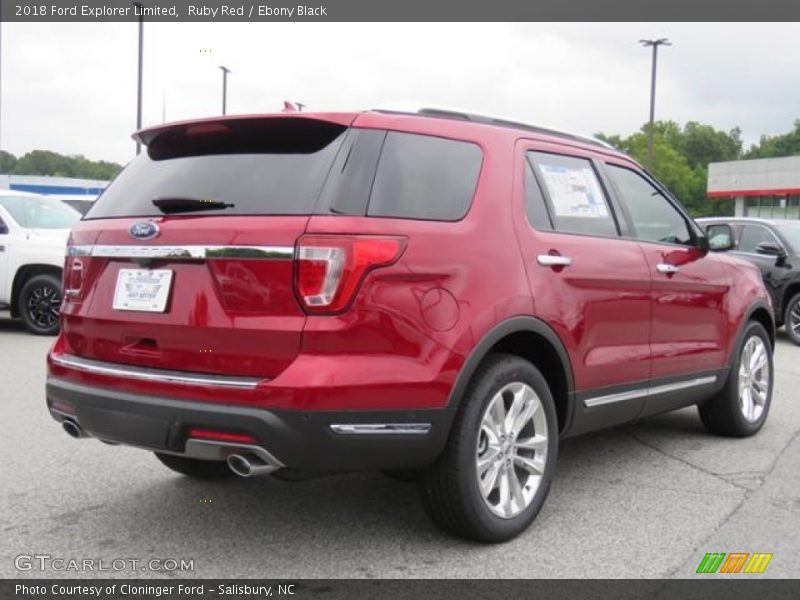 Ruby Red / Ebony Black 2018 Ford Explorer Limited