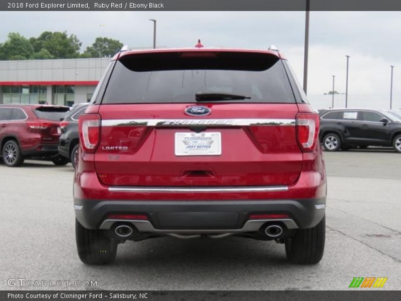 Ruby Red / Ebony Black 2018 Ford Explorer Limited