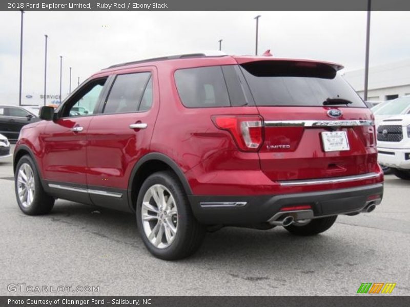 Ruby Red / Ebony Black 2018 Ford Explorer Limited