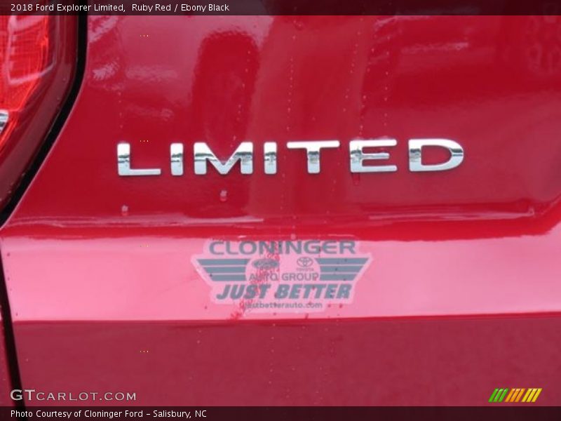Ruby Red / Ebony Black 2018 Ford Explorer Limited