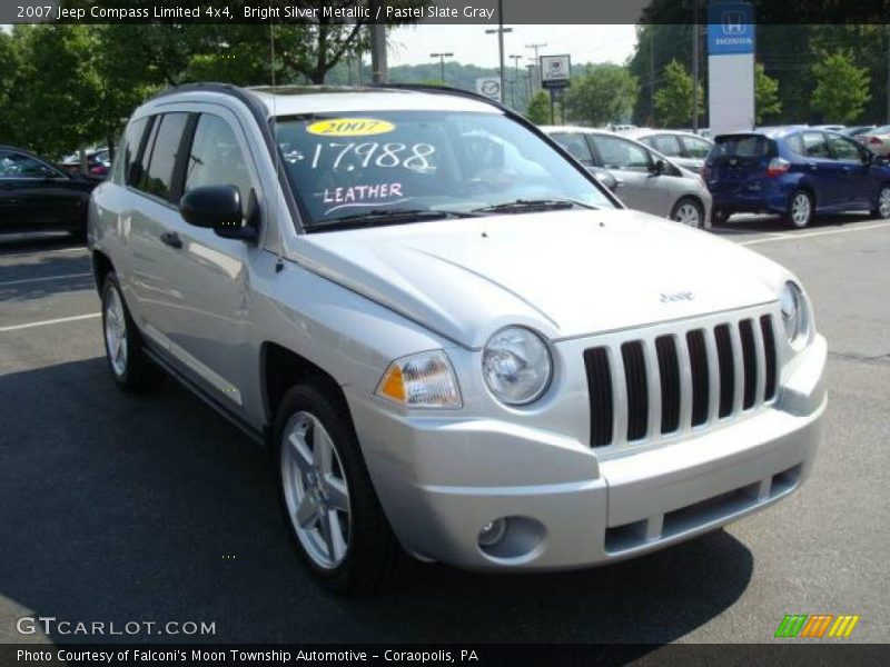 Bright Silver Metallic / Pastel Slate Gray 2007 Jeep Compass Limited 4x4