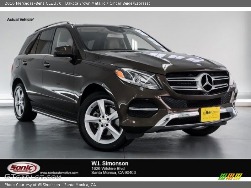 Dakota Brown Metallic / Ginger Beige/Espresso 2016 Mercedes-Benz GLE 350