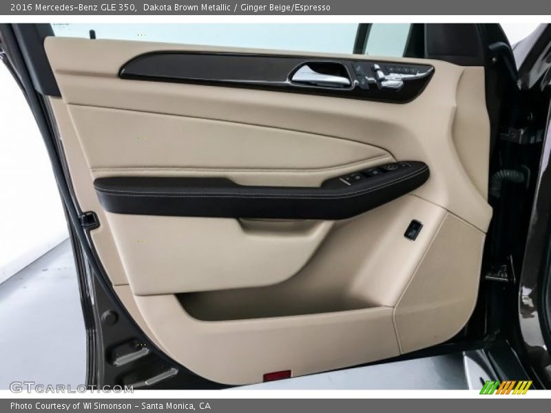 Dakota Brown Metallic / Ginger Beige/Espresso 2016 Mercedes-Benz GLE 350