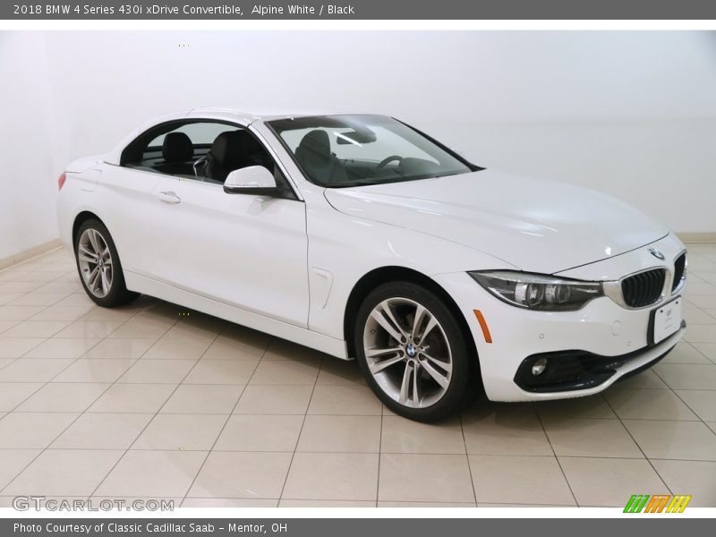 Alpine White / Black 2018 BMW 4 Series 430i xDrive Convertible