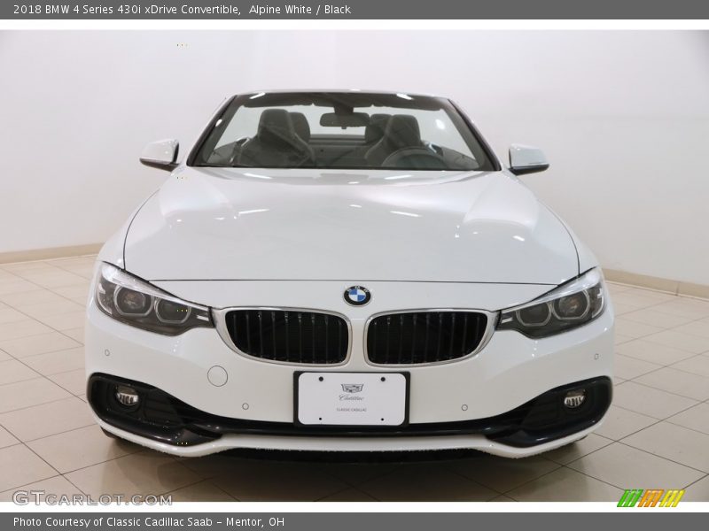 Alpine White / Black 2018 BMW 4 Series 430i xDrive Convertible
