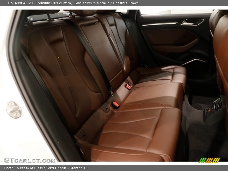Glacier White Metallic / Chestnut Brown 2015 Audi A3 2.0 Premium Plus quattro
