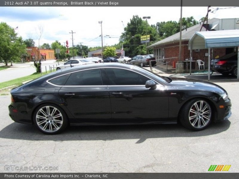 Brilliant Black / Velvet Beige 2012 Audi A7 3.0T quattro Prestige