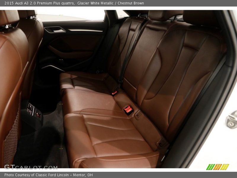 Glacier White Metallic / Chestnut Brown 2015 Audi A3 2.0 Premium Plus quattro