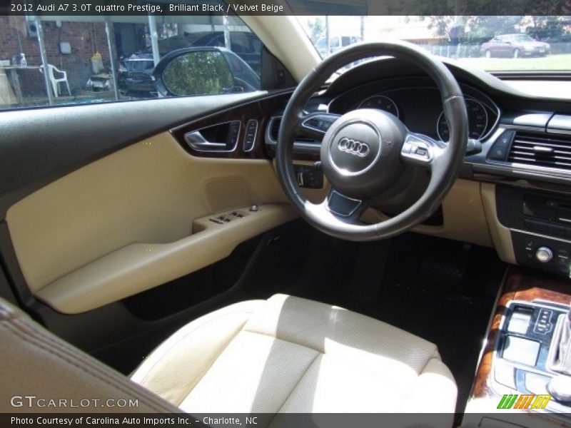 Brilliant Black / Velvet Beige 2012 Audi A7 3.0T quattro Prestige