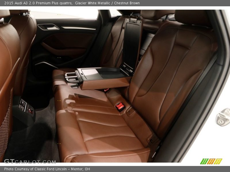 Glacier White Metallic / Chestnut Brown 2015 Audi A3 2.0 Premium Plus quattro