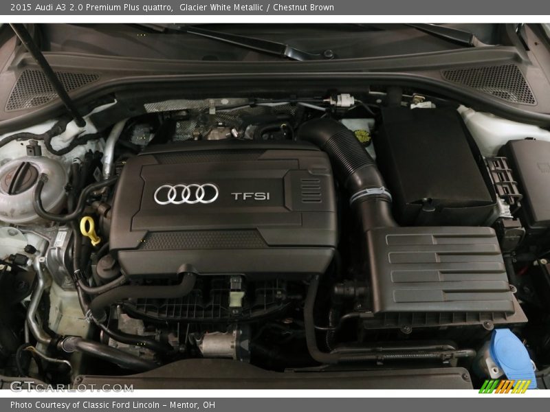 Glacier White Metallic / Chestnut Brown 2015 Audi A3 2.0 Premium Plus quattro