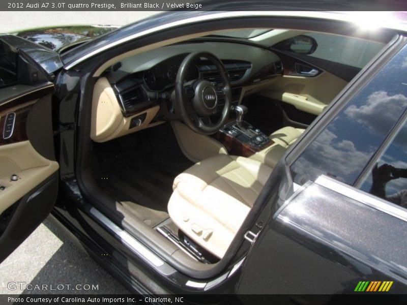Brilliant Black / Velvet Beige 2012 Audi A7 3.0T quattro Prestige