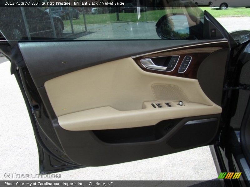 Brilliant Black / Velvet Beige 2012 Audi A7 3.0T quattro Prestige