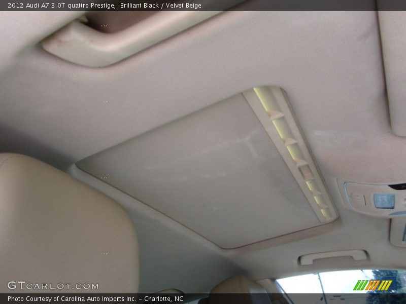 Brilliant Black / Velvet Beige 2012 Audi A7 3.0T quattro Prestige
