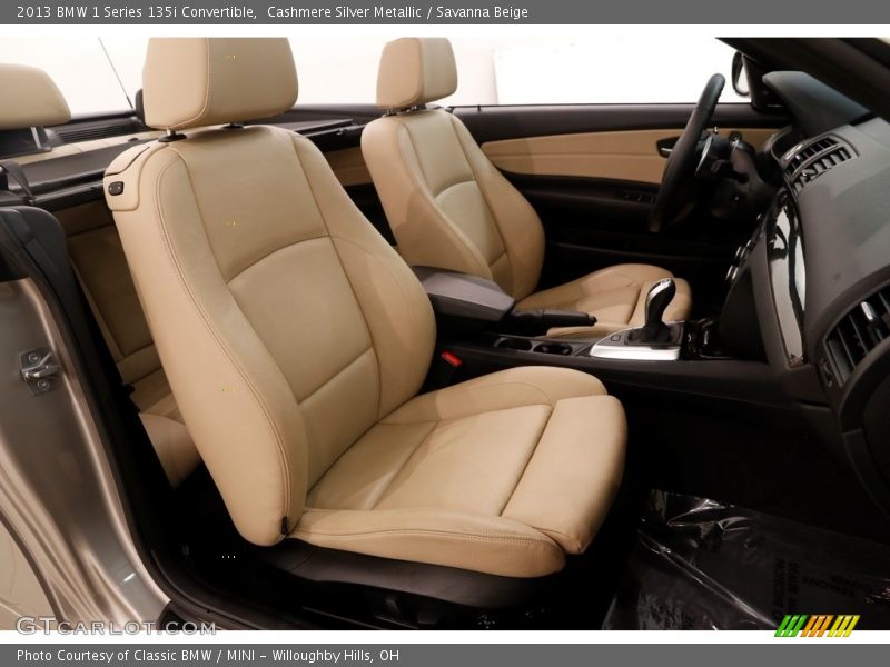 Cashmere Silver Metallic / Savanna Beige 2013 BMW 1 Series 135i Convertible