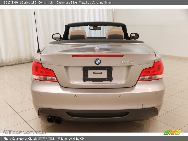 Cashmere Silver Metallic / Savanna Beige 2013 BMW 1 Series 135i Convertible