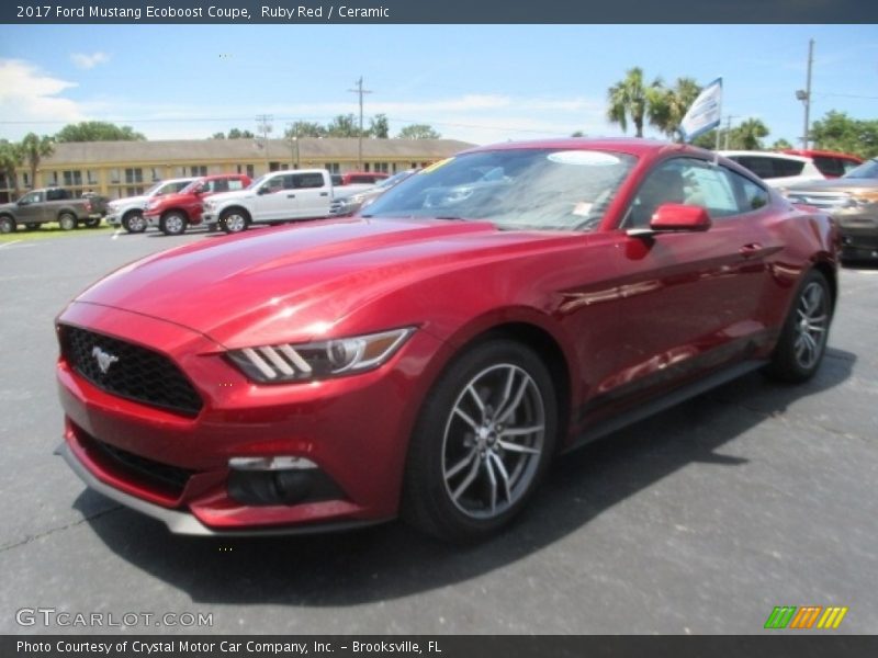 Ruby Red / Ceramic 2017 Ford Mustang Ecoboost Coupe