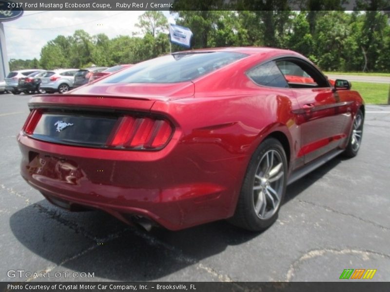 Ruby Red / Ceramic 2017 Ford Mustang Ecoboost Coupe
