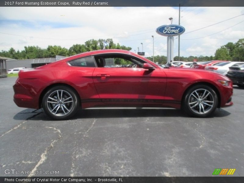 Ruby Red / Ceramic 2017 Ford Mustang Ecoboost Coupe