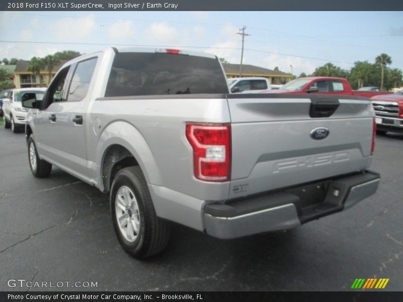Ingot Silver / Earth Gray 2018 Ford F150 XLT SuperCrew
