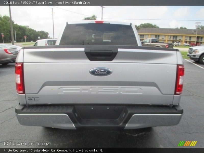 Ingot Silver / Earth Gray 2018 Ford F150 XLT SuperCrew
