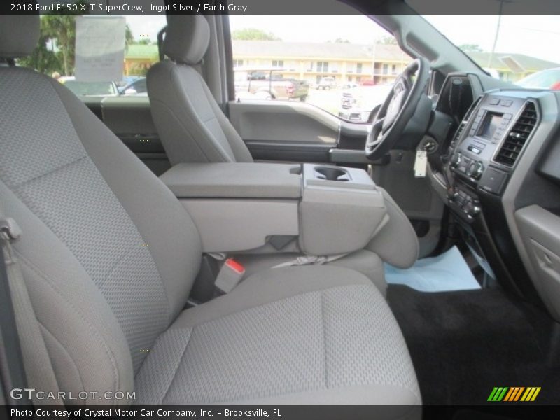 Ingot Silver / Earth Gray 2018 Ford F150 XLT SuperCrew