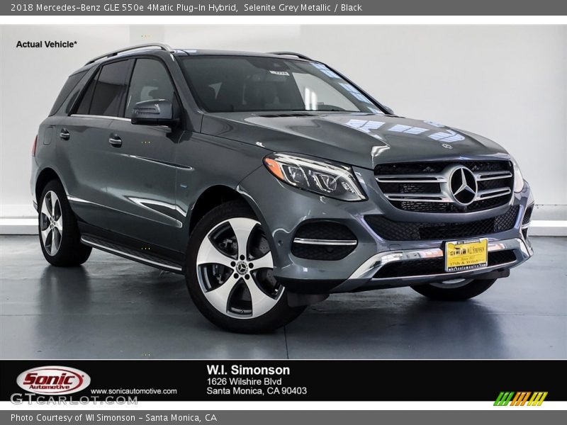 Selenite Grey Metallic / Black 2018 Mercedes-Benz GLE 550e 4Matic Plug-In Hybrid