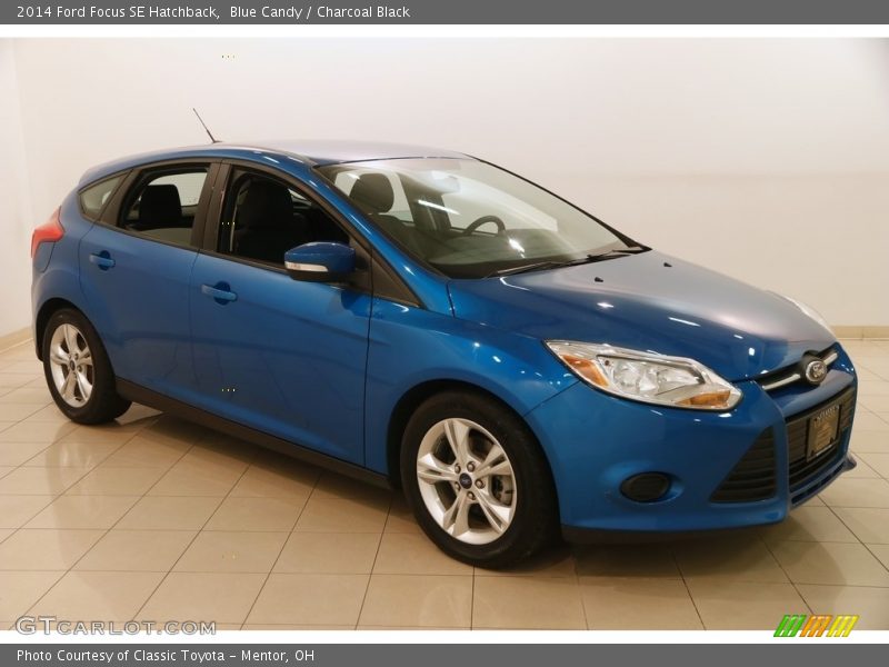 Blue Candy / Charcoal Black 2014 Ford Focus SE Hatchback