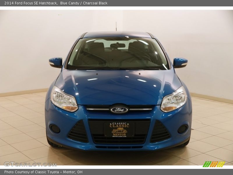 Blue Candy / Charcoal Black 2014 Ford Focus SE Hatchback