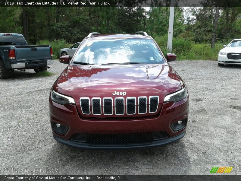 Velvet Red Pearl / Black 2019 Jeep Cherokee Latitude Plus