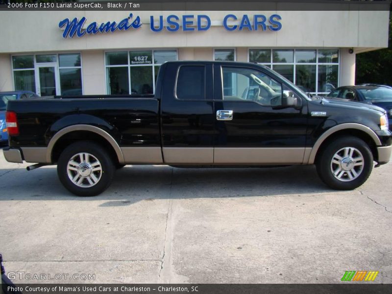Black / Tan 2006 Ford F150 Lariat SuperCab