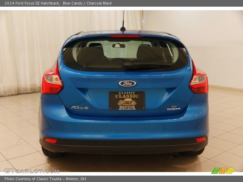 Blue Candy / Charcoal Black 2014 Ford Focus SE Hatchback