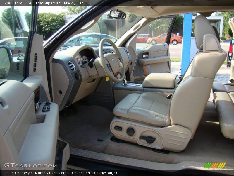 Black / Tan 2006 Ford F150 Lariat SuperCab