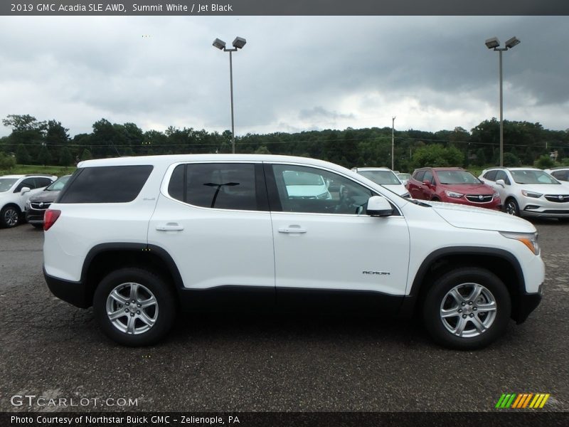 Summit White / Jet Black 2019 GMC Acadia SLE AWD