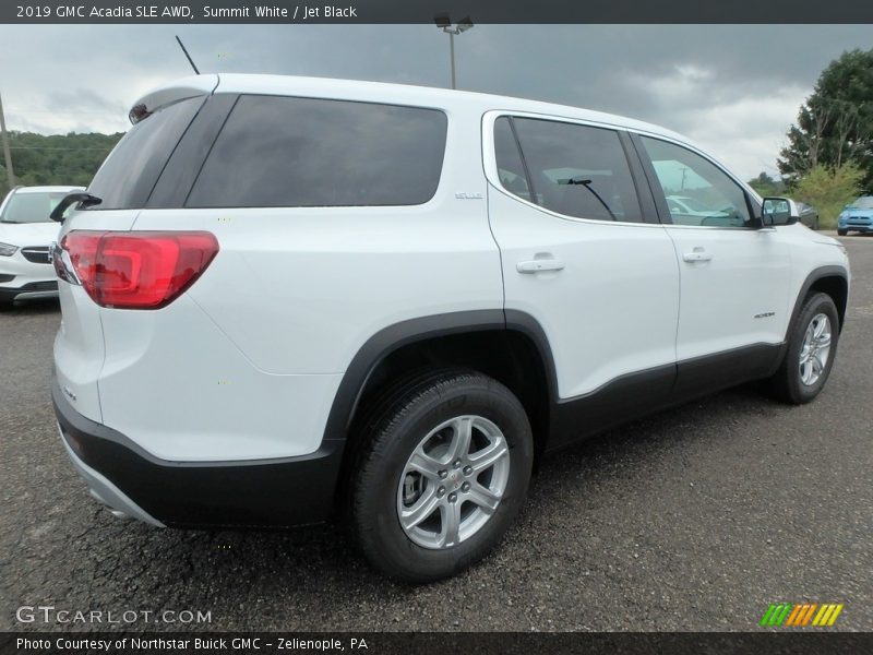 Summit White / Jet Black 2019 GMC Acadia SLE AWD
